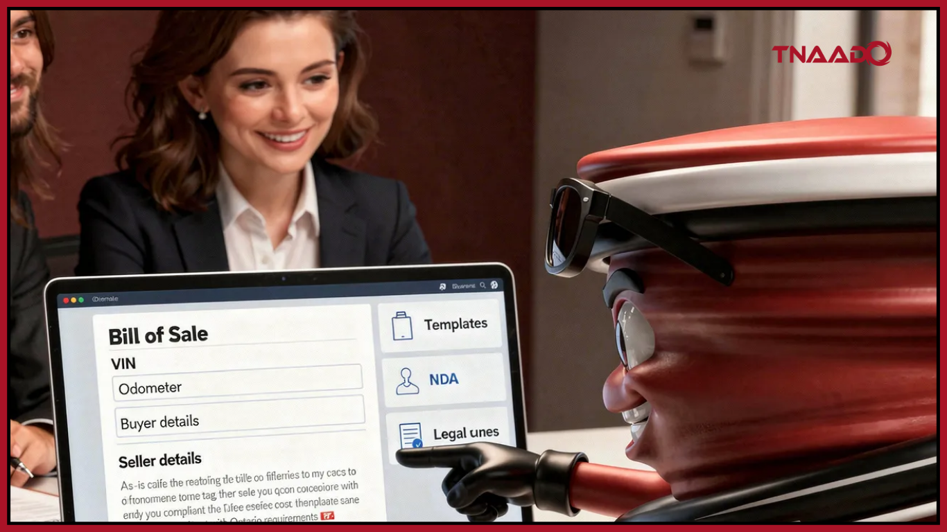 Bill of Sale Template Canada – Vehicle Bill of Sale Ontario & Free NDA Generator (No Sign-Up)